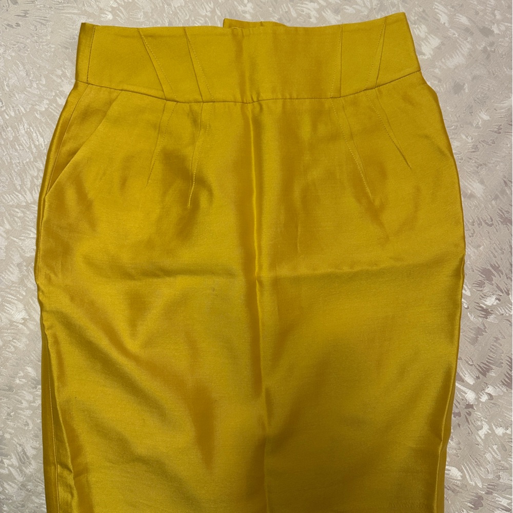 Reiss Vibrant Yellow Pencil Skirt